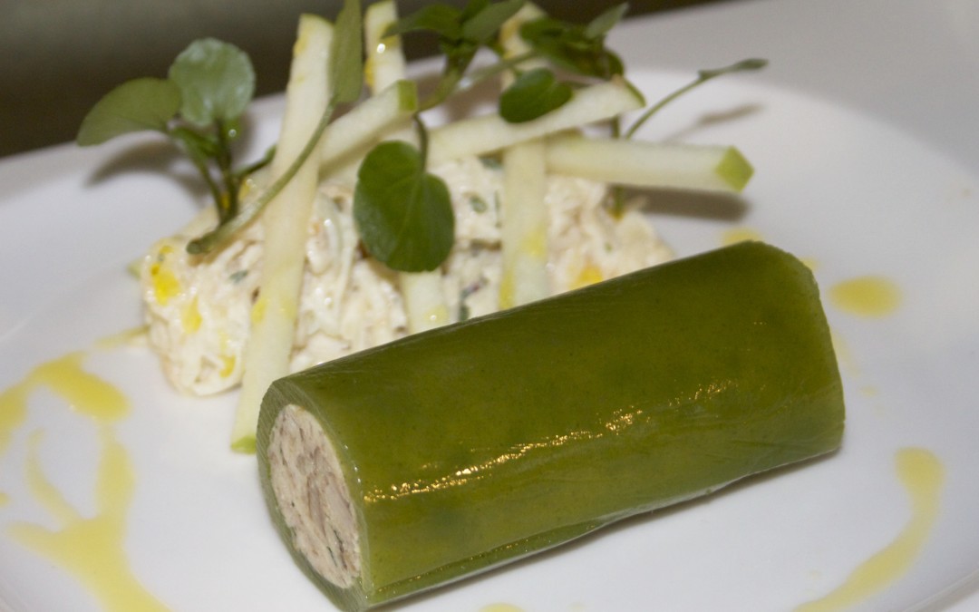 Mackeral pâte with cucumber jelly